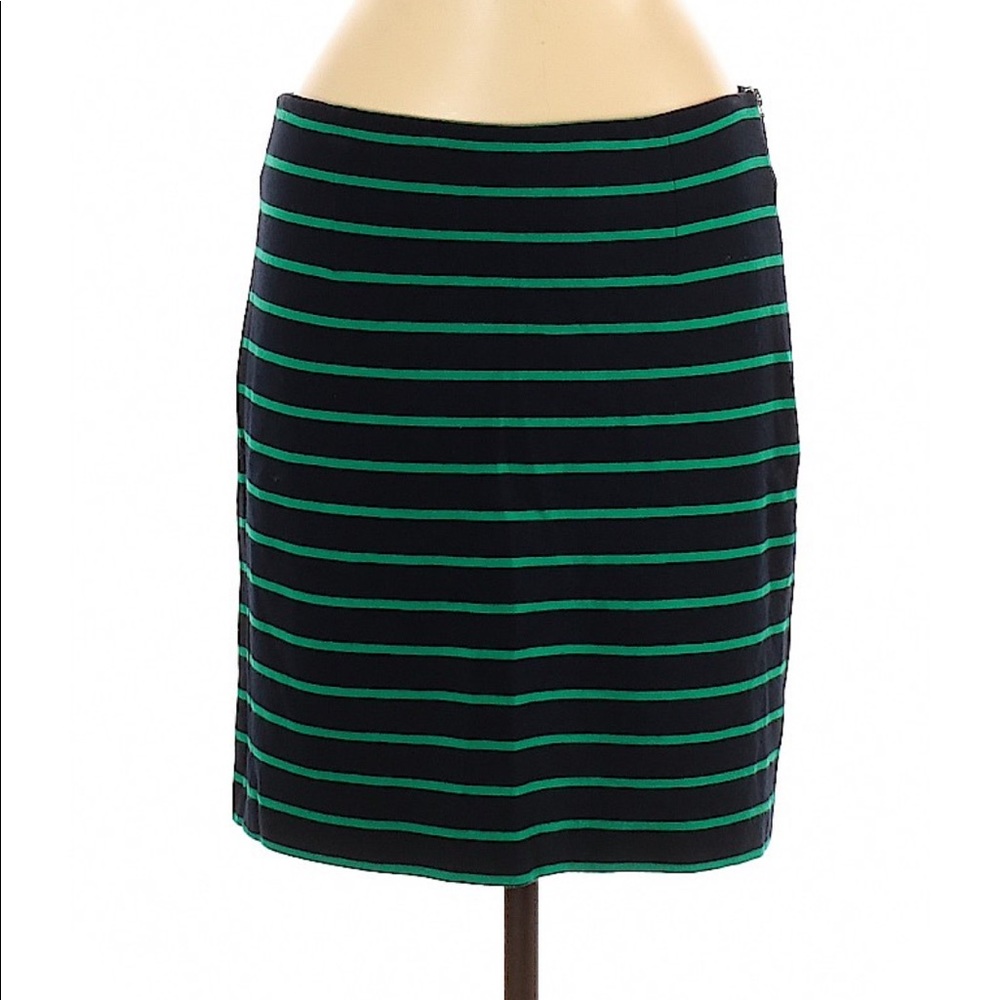 Banana Republic Blue and Green striped skirt